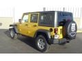 2011 Detonator Yellow Jeep Wrangler Unlimited Rubicon 4x4  photo #6