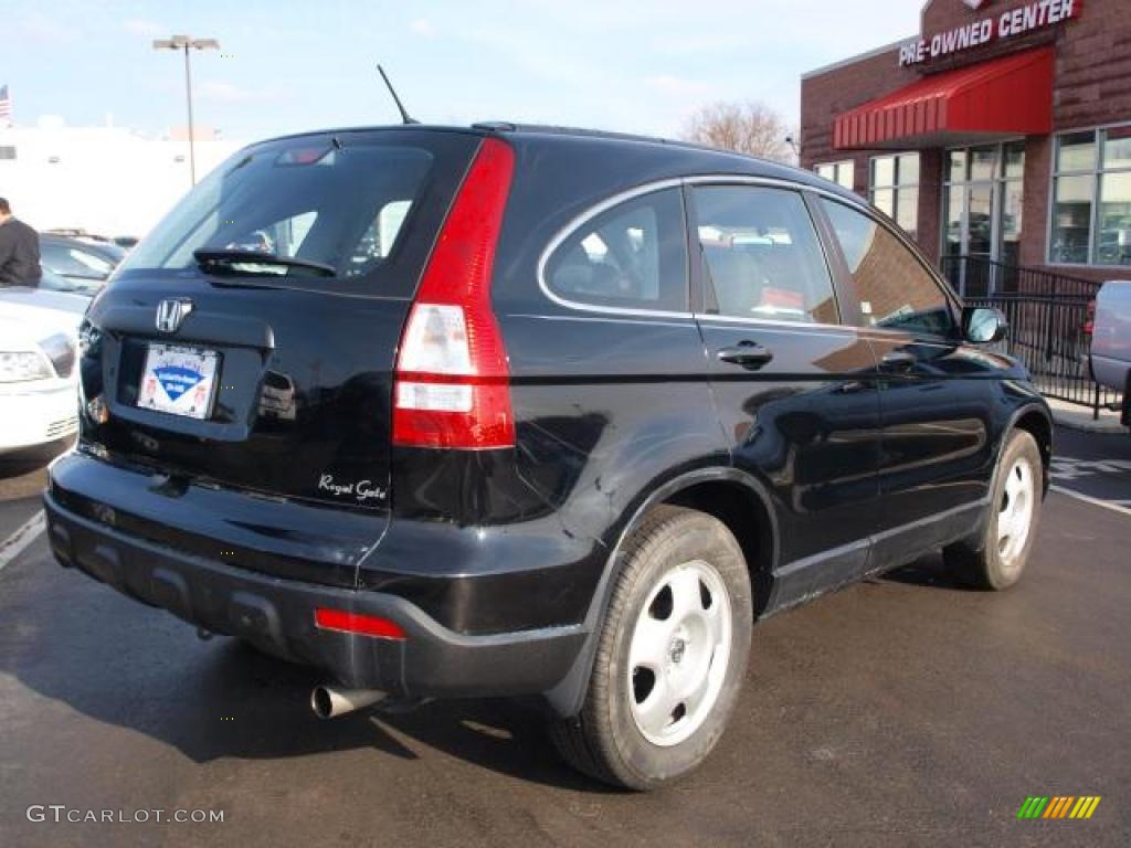 2009 CR-V LX 4WD - Crystal Black Pearl / Black photo #3