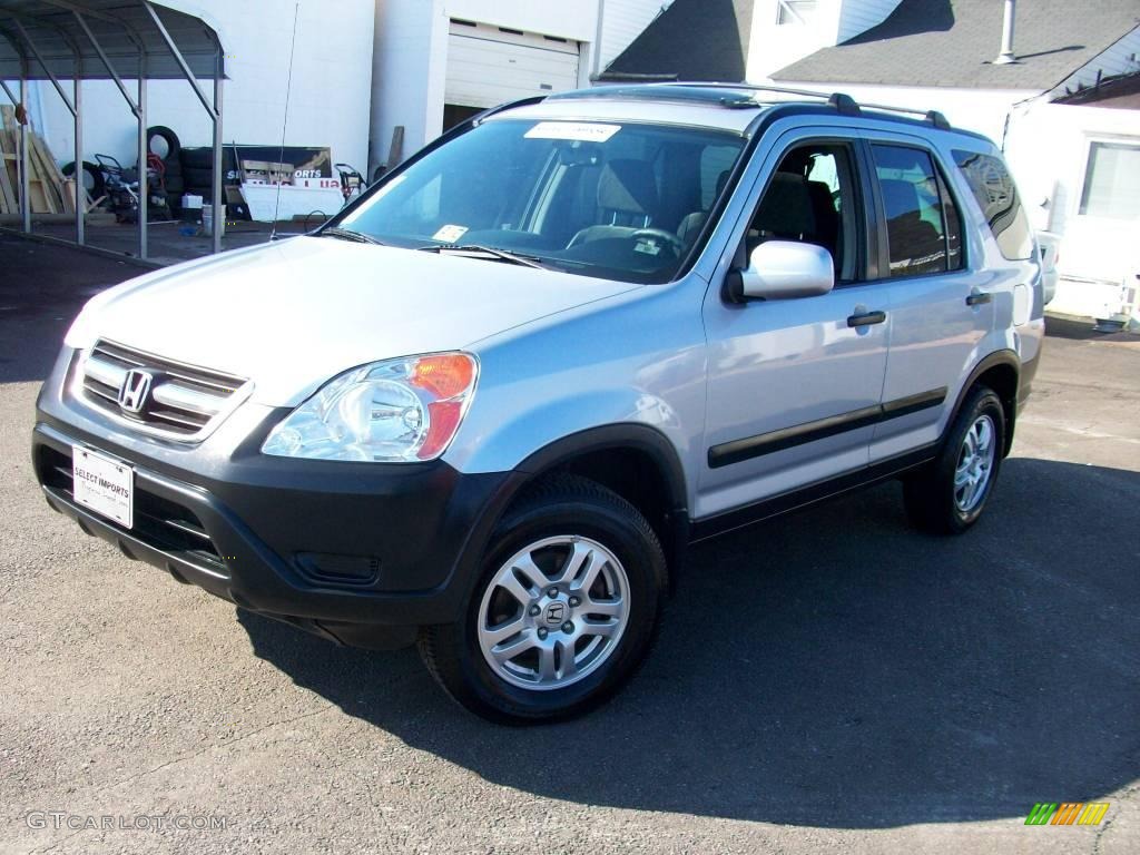 2003 CR-V EX 4WD - Satin Silver Metallic / Black photo #1