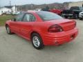 2001 Bright Red Pontiac Grand Am SE Sedan  photo #3