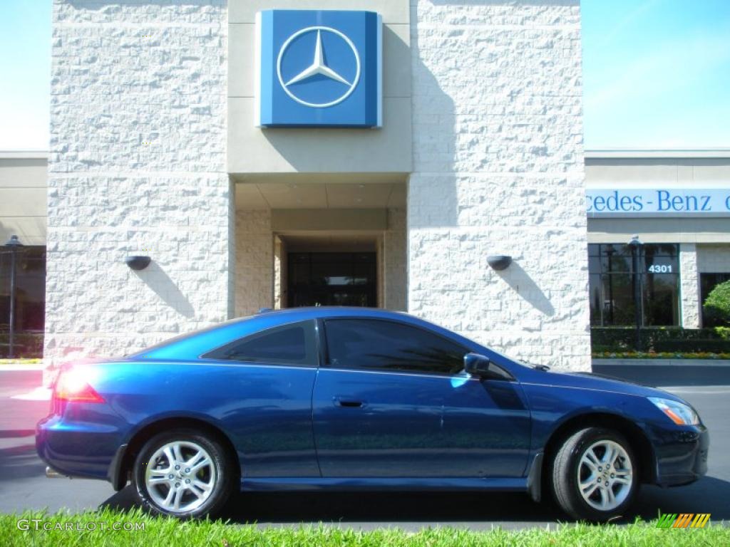 2006 Accord EX-L Coupe - Sapphire Blue Pearl / Ivory photo #5