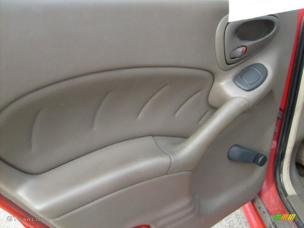 2001 Pontiac Grand Am SE Sedan Dark Taupe Door Panel Photo #46441368