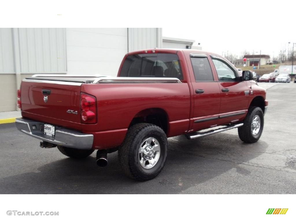 Inferno Red Crystal Pearl 2007 Dodge Ram 2500 SLT Quad Cab 4x4 Exterior Photo #46441452