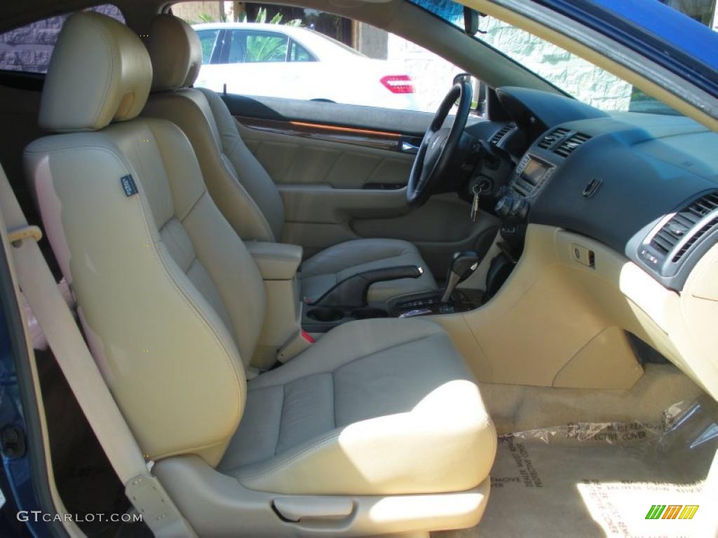 2006 Accord EX-L Coupe - Sapphire Blue Pearl / Ivory photo #14