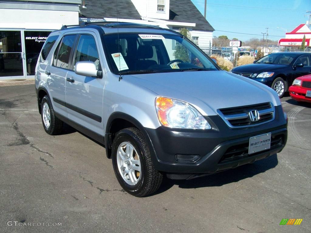 2003 CR-V EX 4WD - Satin Silver Metallic / Black photo #6