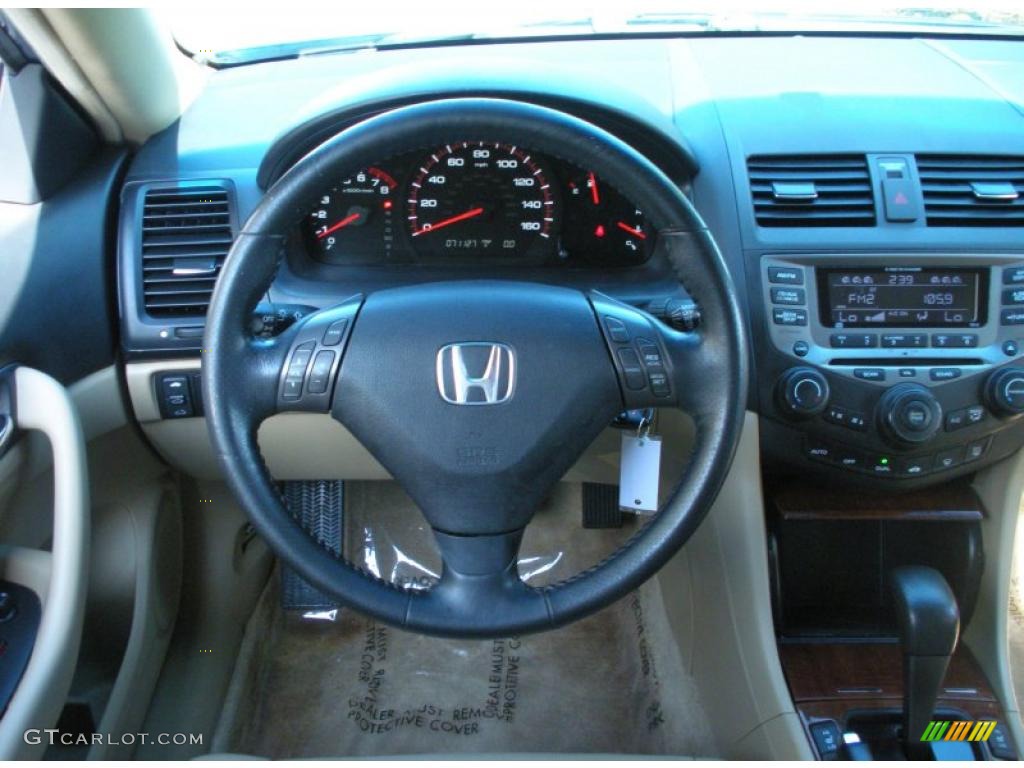 2006 Accord EX-L Coupe - Sapphire Blue Pearl / Ivory photo #19