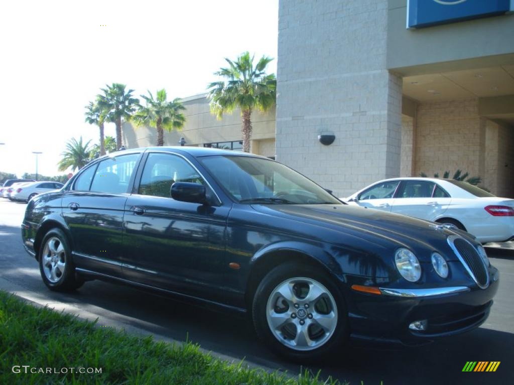 2002 S-Type 3.0 - Sapphire Blue Metallic / Ivory photo #4