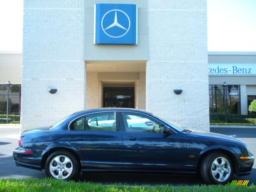 2002 S-Type 3.0 - Sapphire Blue Metallic / Ivory photo #5