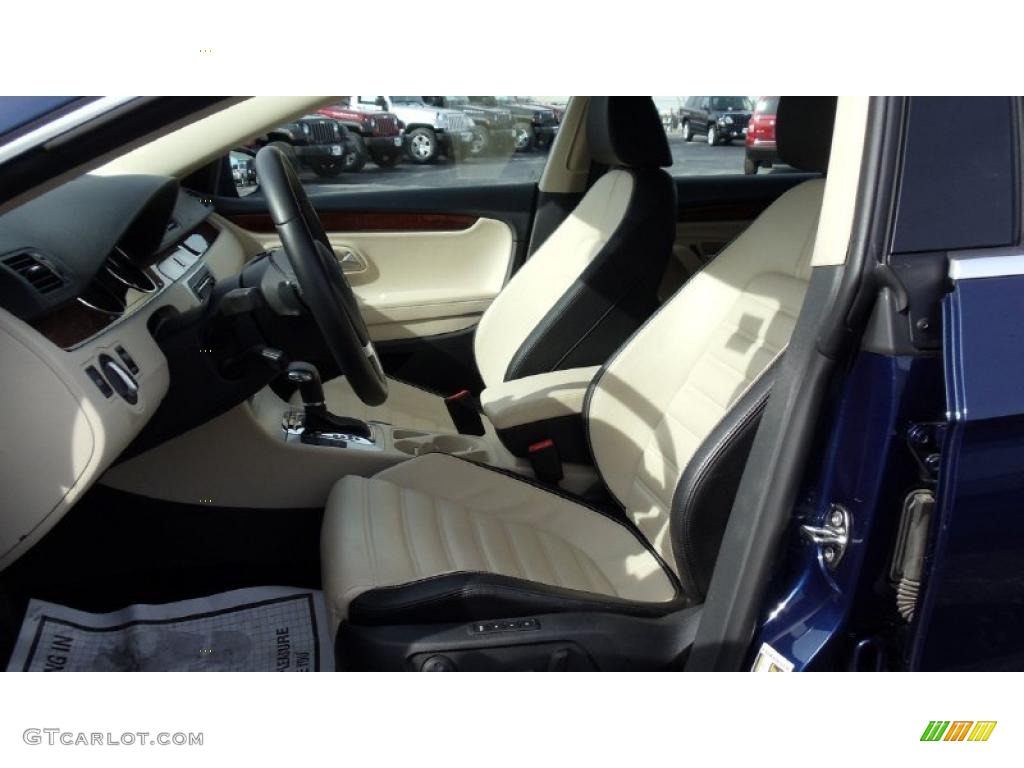 Cornsilk Beige Two Tone Interior 2010 Volkswagen CC VR6 4Motion Photo #46441968