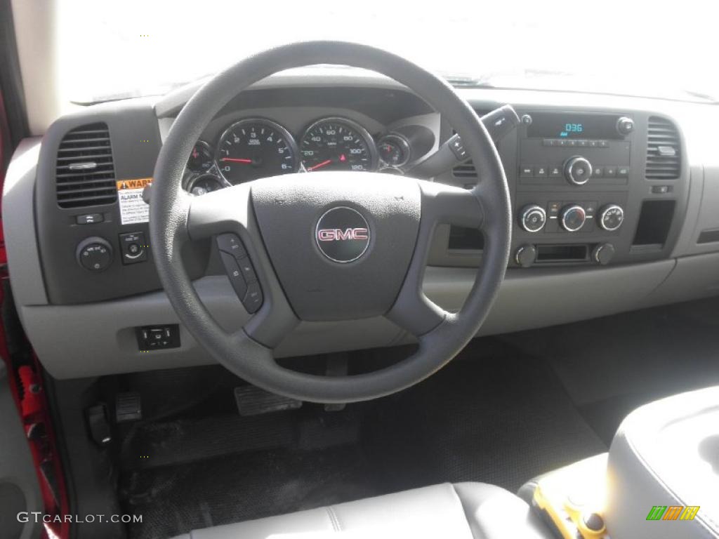 2011 GMC Sierra 3500HD Work Truck Regular Cab Chassis Dump Truck Dark Titanium Dashboard Photo #46442115