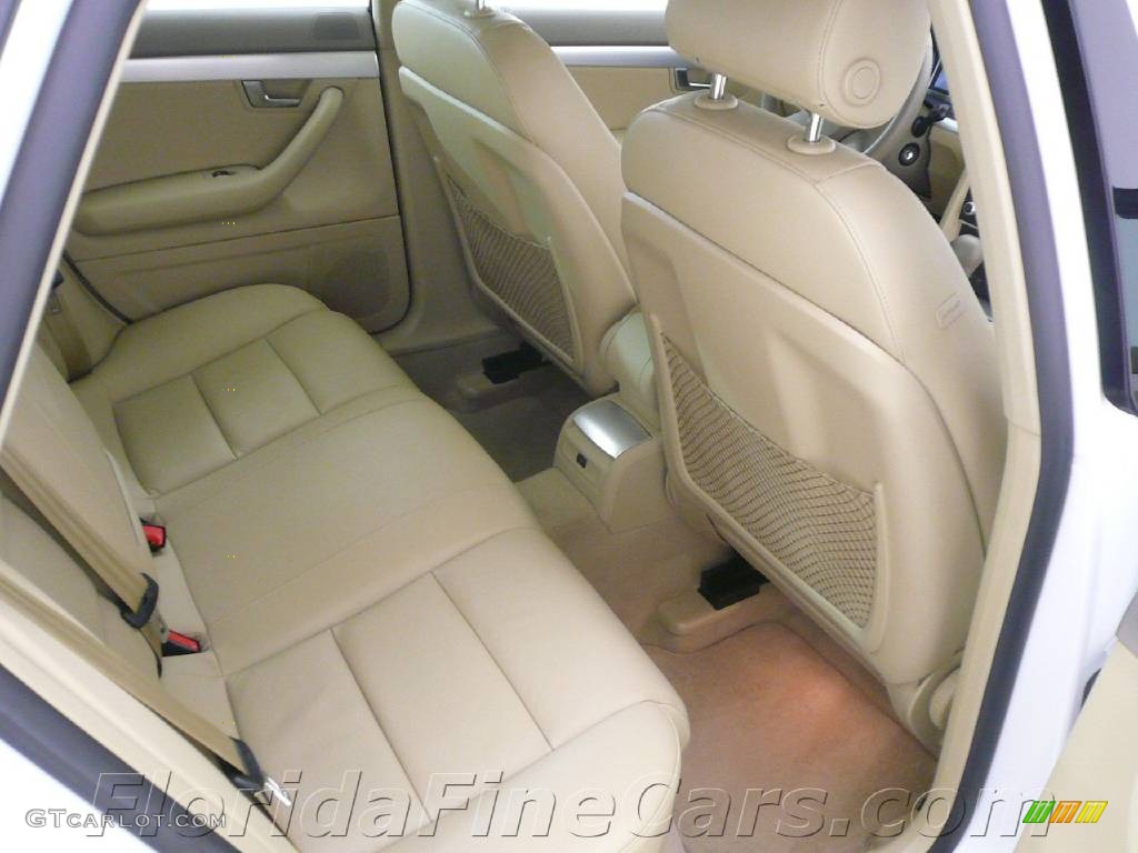 2008 A4 2.0T Sedan - Ibis White / Beige photo #15