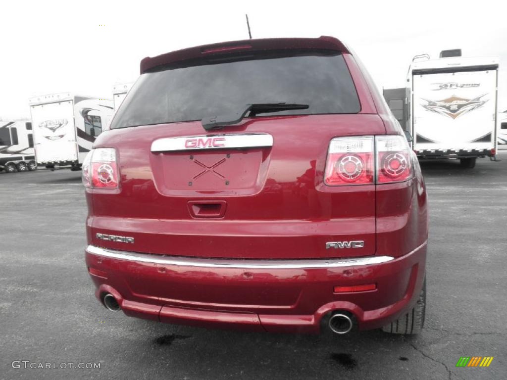 Red Jewel Tintcoat 2011 GMC Acadia Denali AWD Exterior Photo #46442787