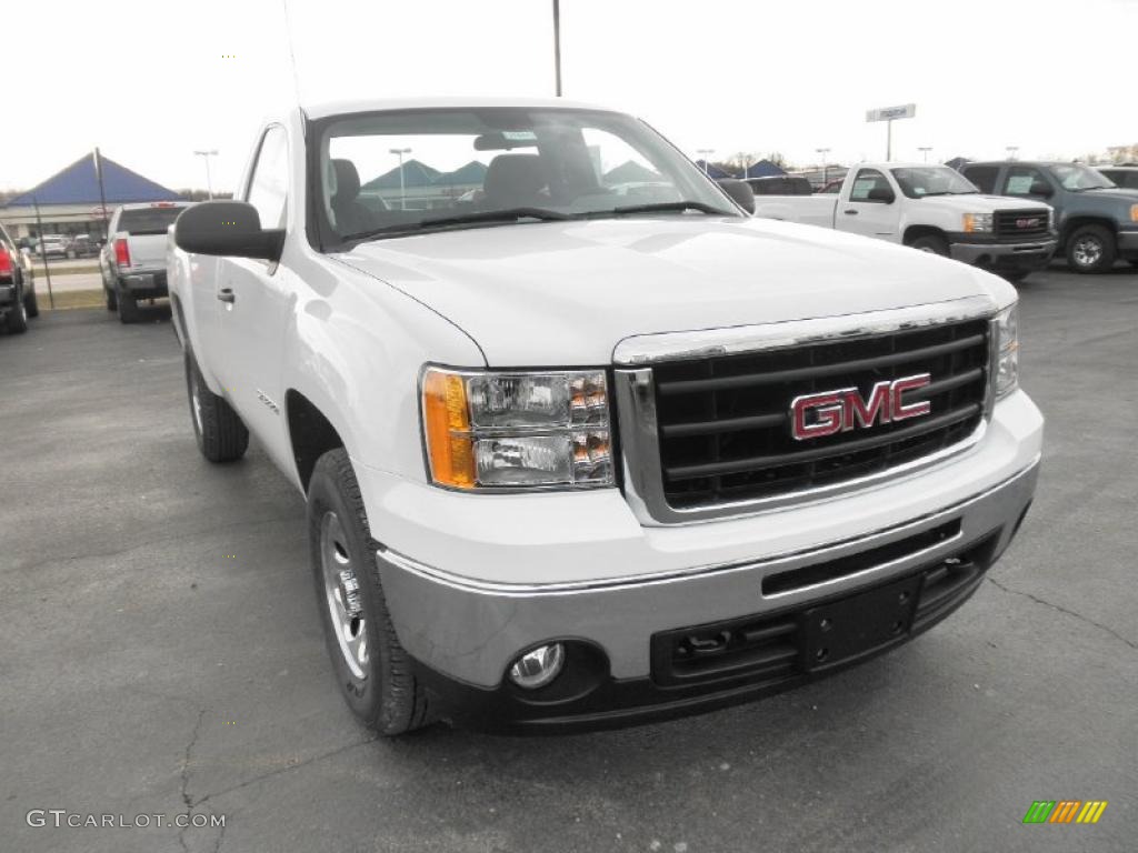 Summit White 2011 GMC Sierra 1500 Regular Cab 4x4 Exterior Photo #46443222