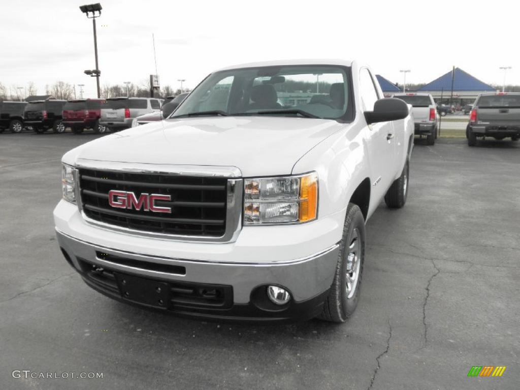 Summit White 2011 GMC Sierra 1500 Regular Cab 4x4 Exterior Photo #46443231