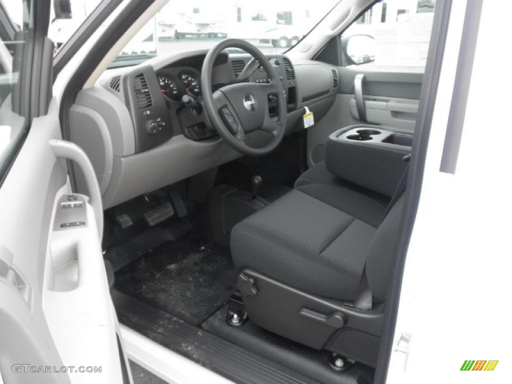 Dark Titanium Interior 2011 GMC Sierra 1500 Regular Cab 4x4 Photo #46443261