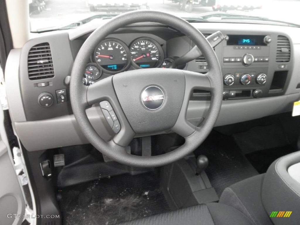 2011 GMC Sierra 1500 Regular Cab 4x4 Dark Titanium Dashboard Photo #46443318