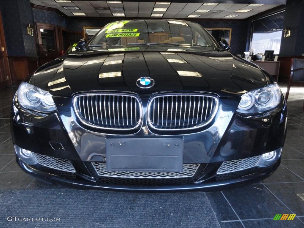 2007 3 Series 335i Convertible - Jet Black / Saddle Brown/Black photo #2