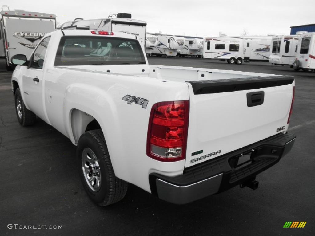 Summit White 2011 GMC Sierra 1500 Regular Cab 4x4 Exterior Photo #46443345