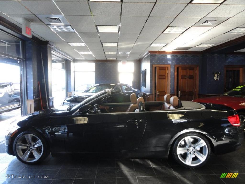 2007 3 Series 335i Convertible - Jet Black / Saddle Brown/Black photo #3