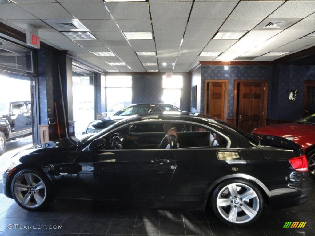 2007 3 Series 335i Convertible - Jet Black / Saddle Brown/Black photo #4