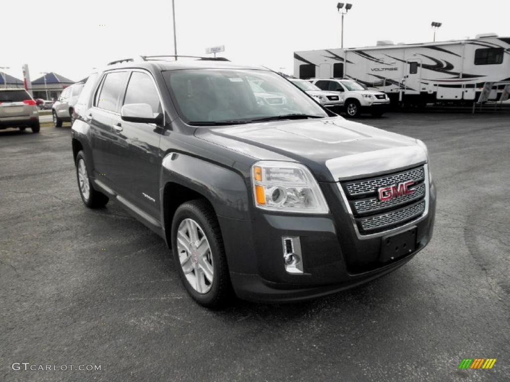 Cyber Gray Metallic 2011 GMC Terrain SLT AWD Exterior Photo #46443465
