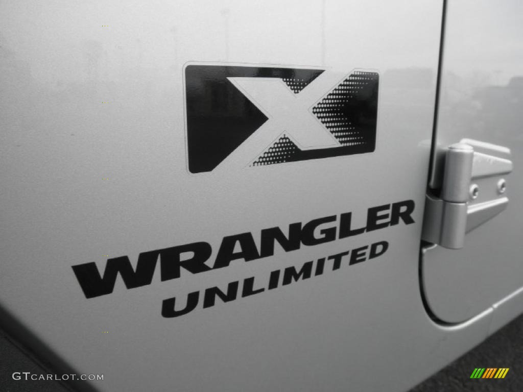 2008 Wrangler Unlimited X 4x4 - Bright Silver Metallic / Dark Slate Gray/Med Slate Gray photo #6
