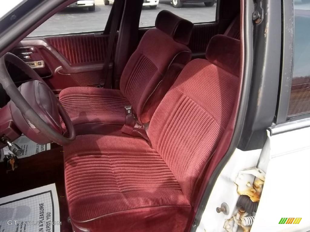 Red Interior 1994 Buick Century Special Sedan Photo #46445691
