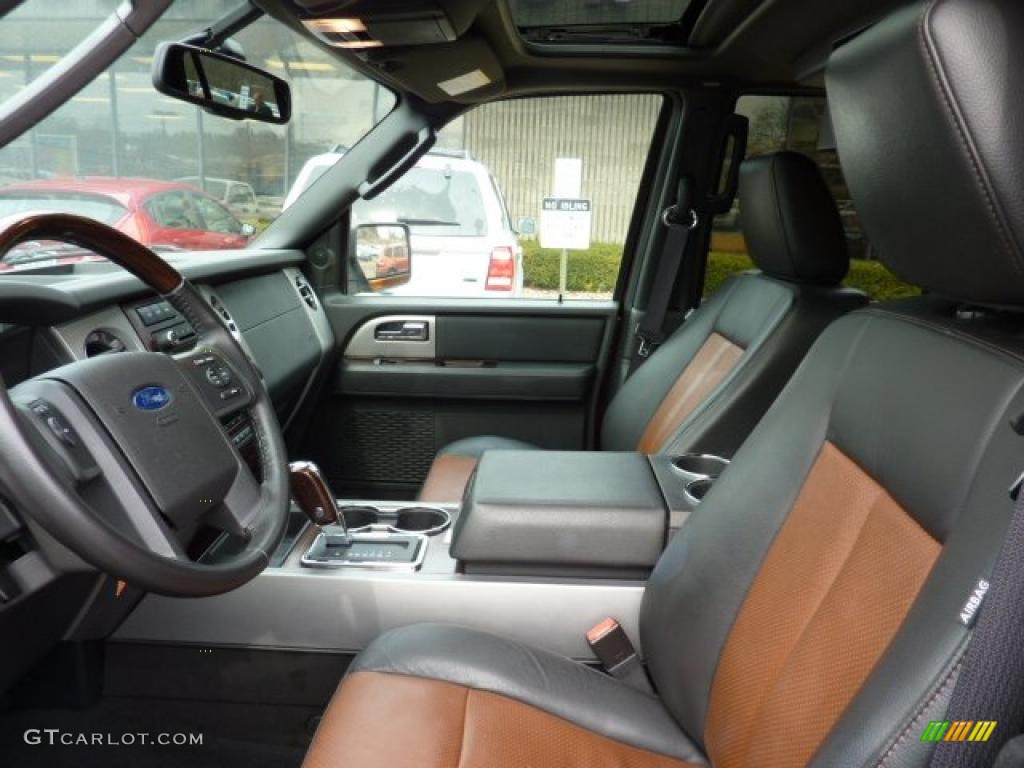 2009 Expedition Limited 4x4 - Royal Red Metallic / Charcoal Black Leather/Caramel Brown photo #10