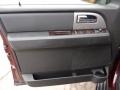 Charcoal Black Leather/Caramel Brown 2009 Ford Expedition Limited 4x4 Door Panel