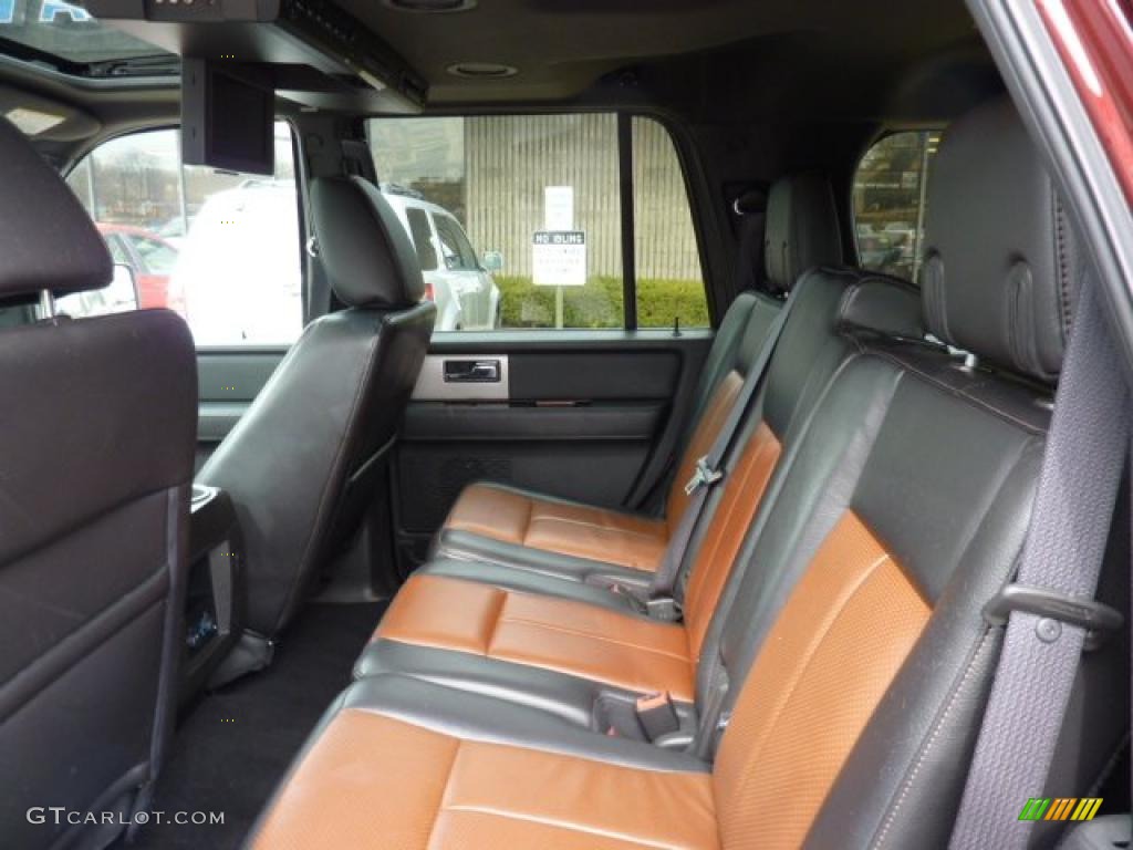 2009 Expedition Limited 4x4 - Royal Red Metallic / Charcoal Black Leather/Caramel Brown photo #14