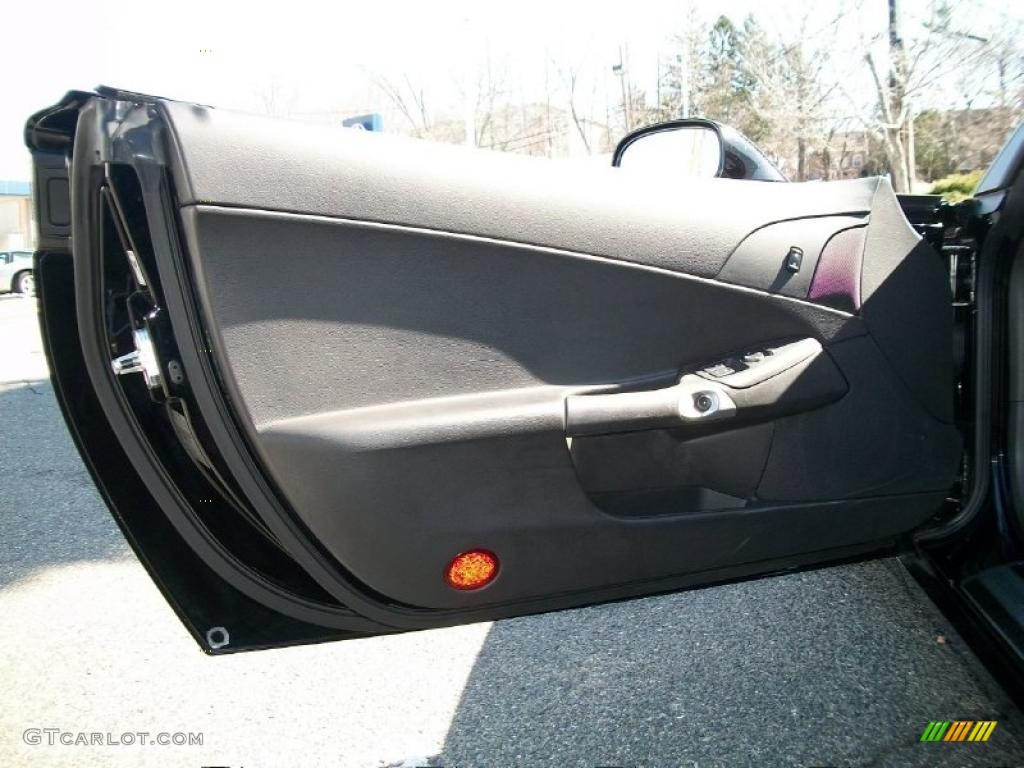 2008 Chevrolet Corvette Z06 Ebony Door Panel Photo #46446717