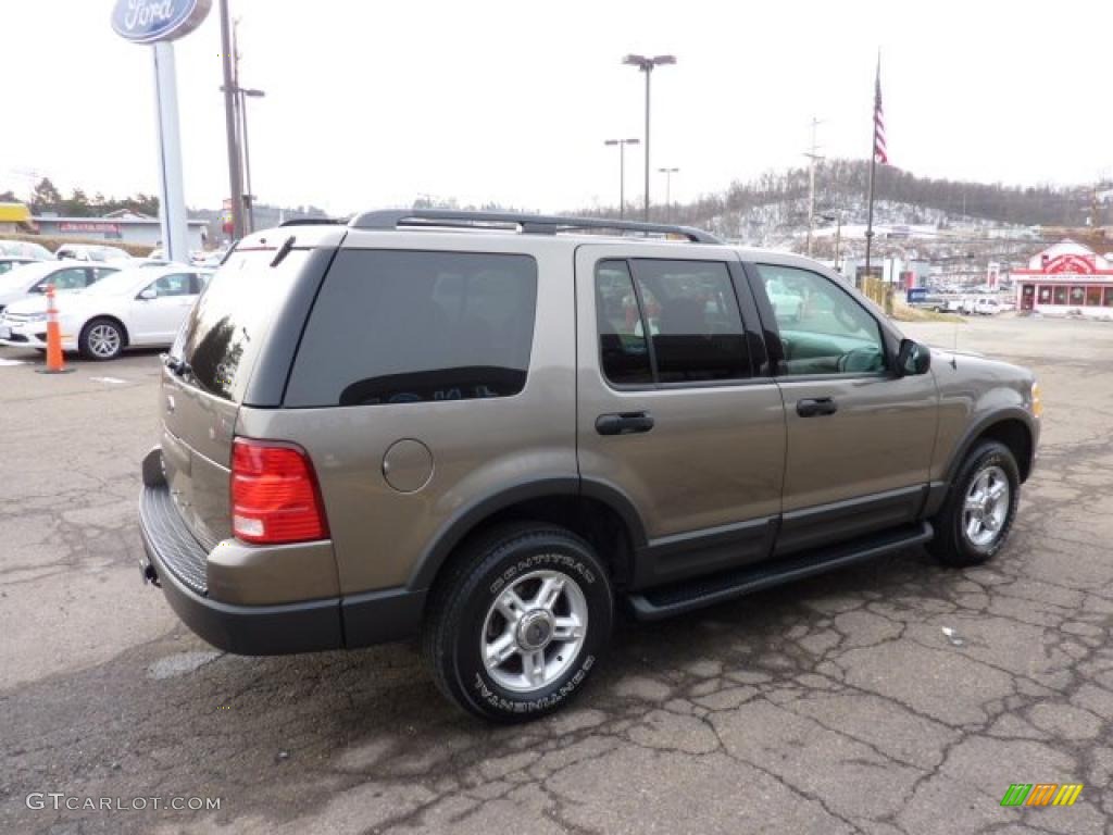 2003 Explorer XLT 4x4 - Mineral Grey Metallic / Graphite Grey photo #4