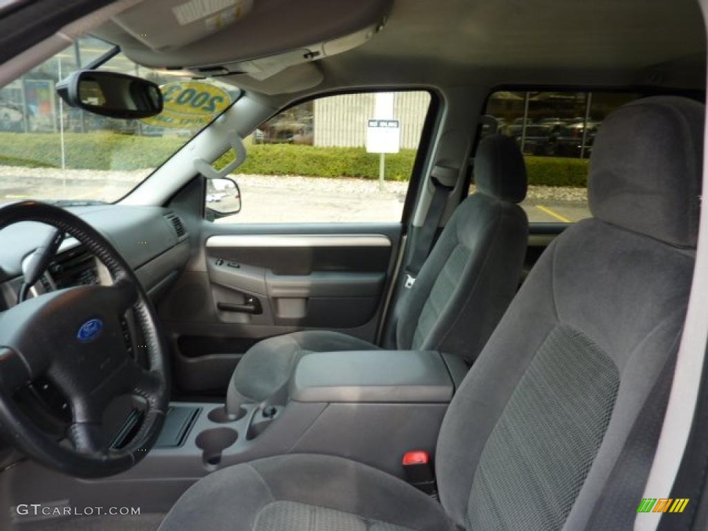 2003 Explorer XLT 4x4 - Mineral Grey Metallic / Graphite Grey photo #10