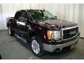 Dark Crimson Metallic 2008 GMC Sierra 1500 SLE Extended Cab 4x4 Exterior