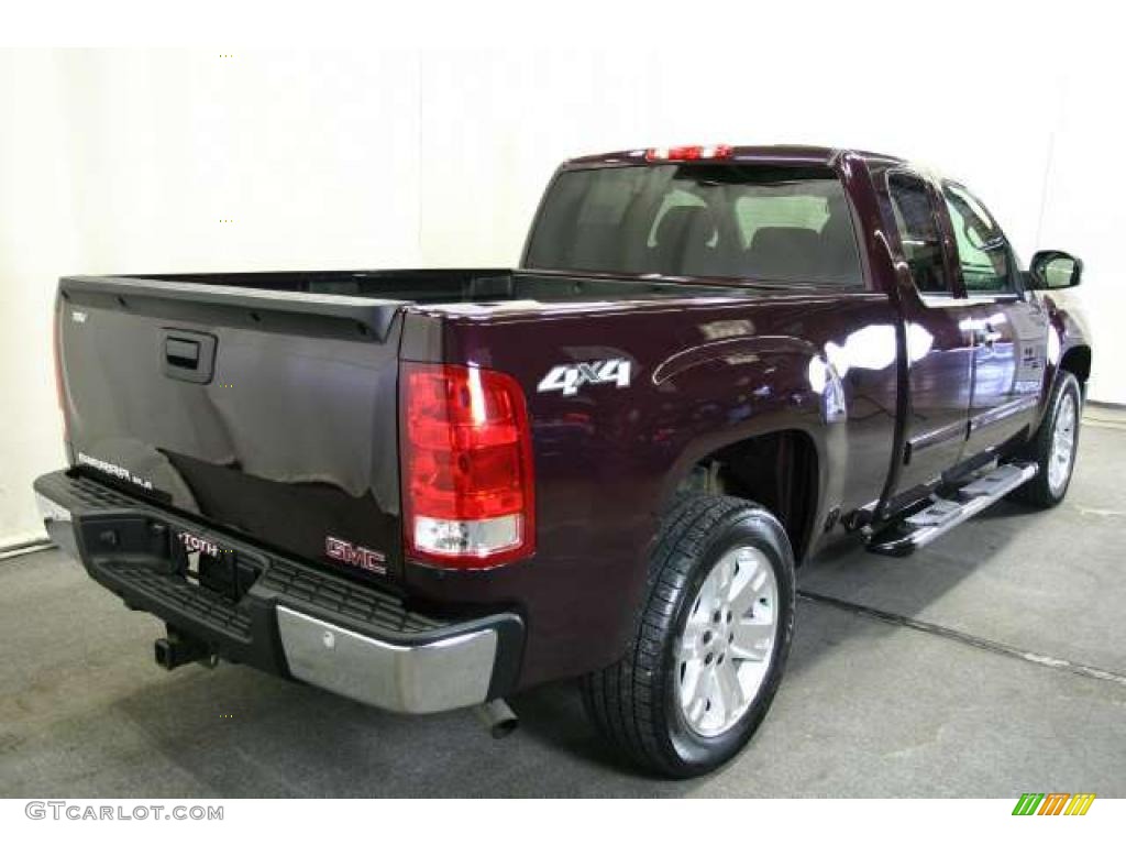 Dark Crimson Metallic 2008 GMC Sierra 1500 SLE Extended Cab 4x4 Exterior Photo #46447491