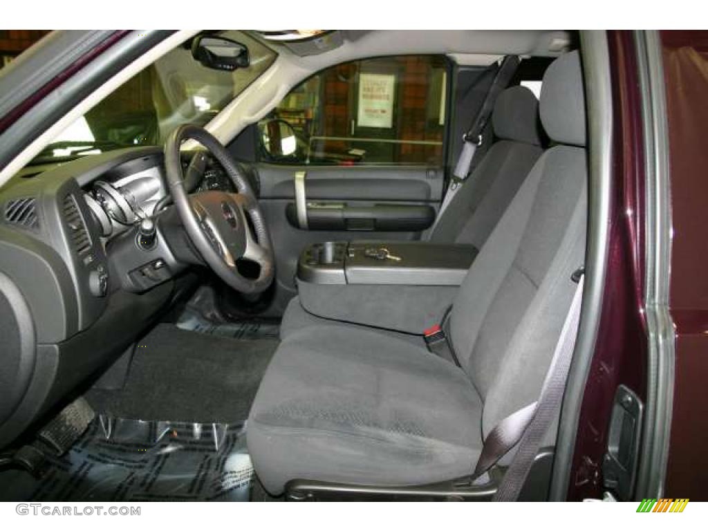 Ebony Interior 2008 GMC Sierra 1500 SLE Extended Cab 4x4 Photo #46447506