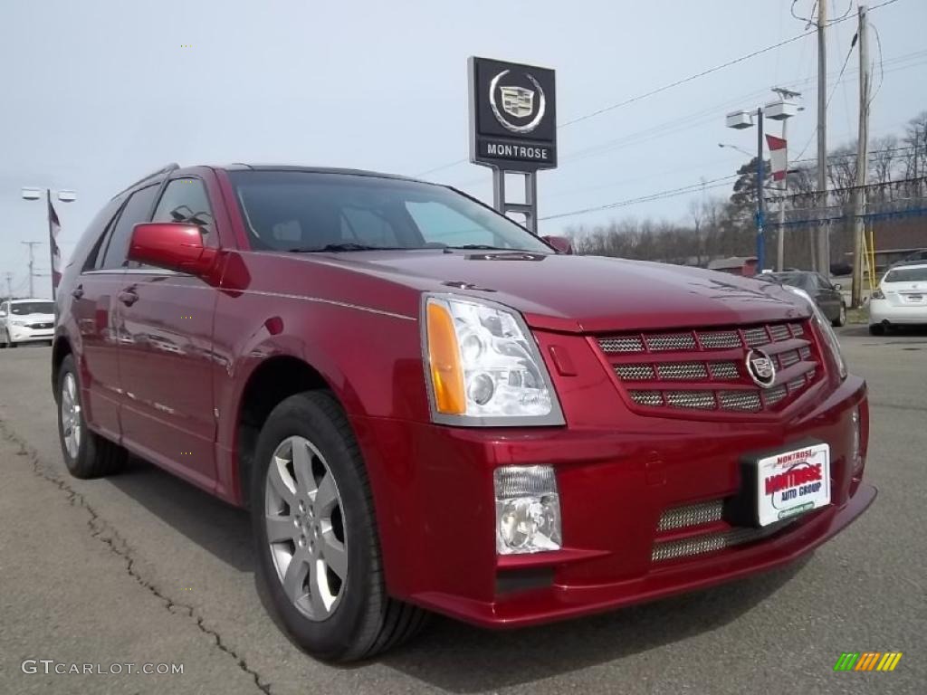 2008 SRX 4 V6 AWD - Crystal Red / Cashmere/Cocoa photo #4