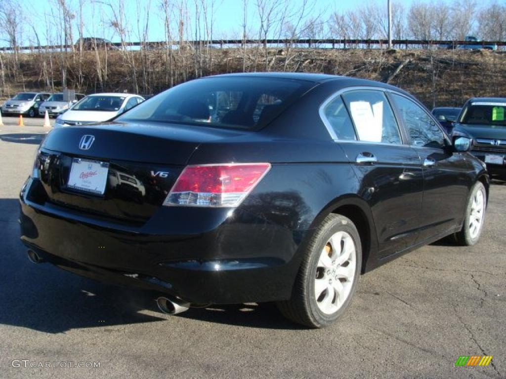 2008 Accord EX V6 Sedan - Nighthawk Black Pearl / Black photo #5