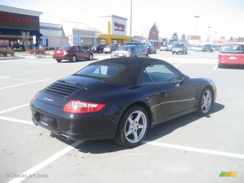 2005 911 Carrera Cabriolet - Black / Black photo #3