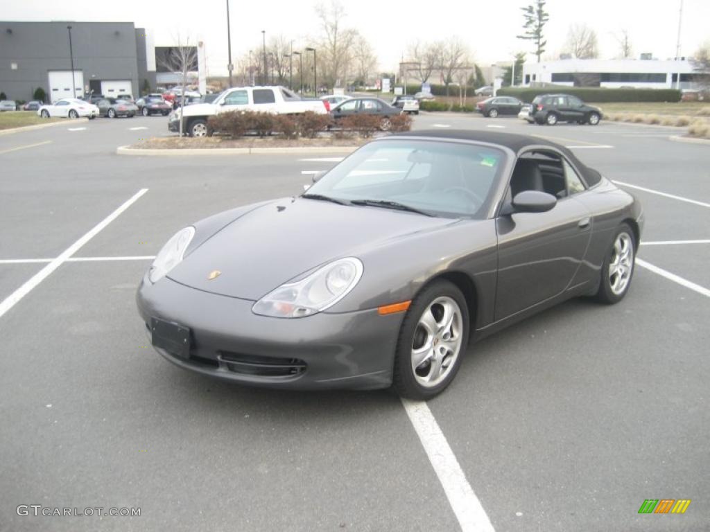 2001 911 Carrera 4 Cabriolet - Seal Grey Metallic / Black photo #1