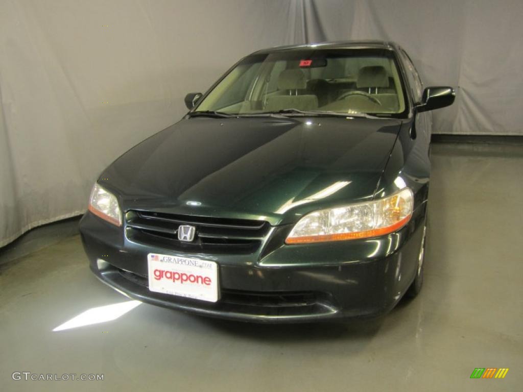 1999 Accord EX Sedan - Dark Emerald Pearl / Ivory photo #2