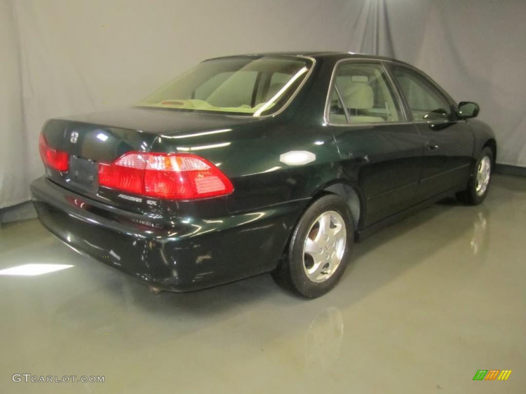 1999 Accord EX Sedan - Dark Emerald Pearl / Ivory photo #9