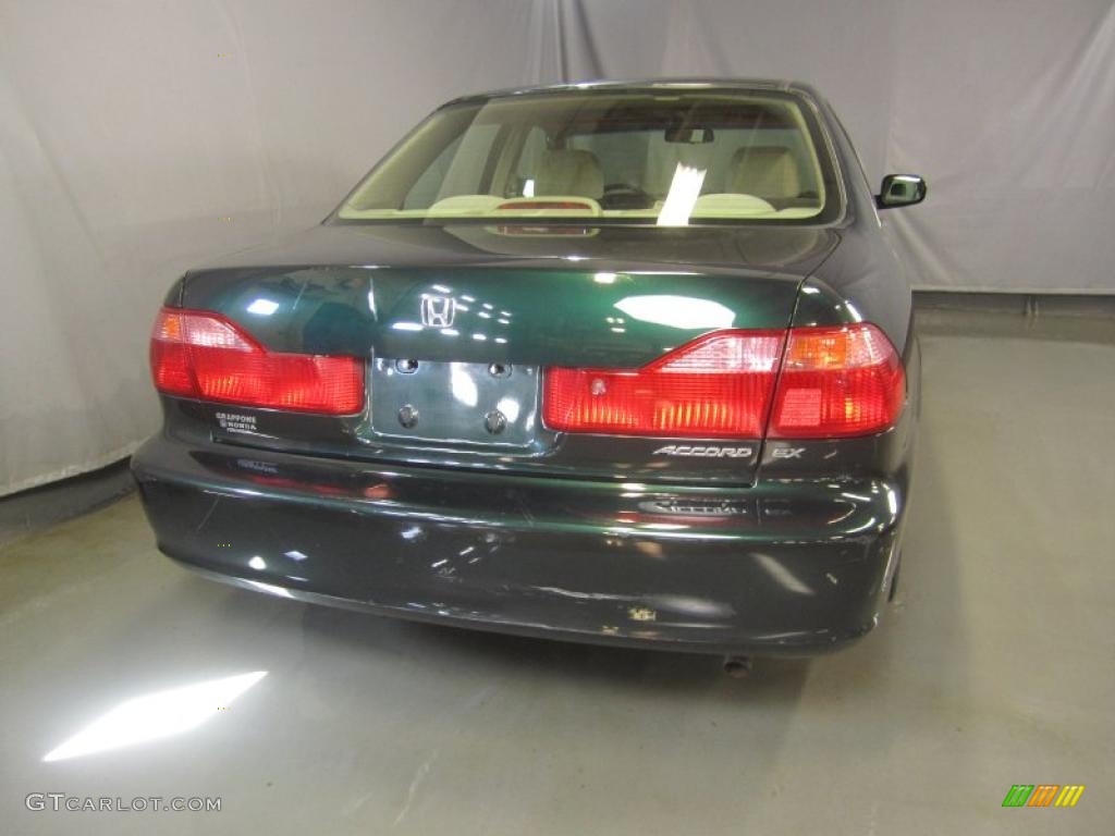 1999 Accord EX Sedan - Dark Emerald Pearl / Ivory photo #10