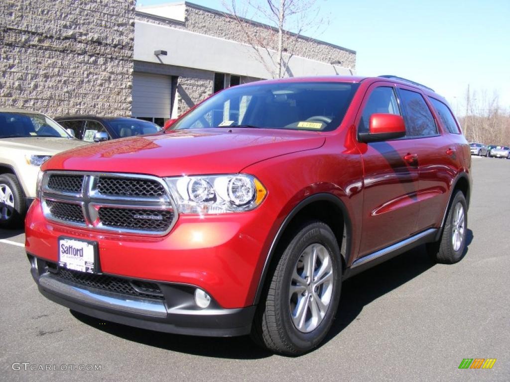 2011 Durango Express 4x4 - Inferno Red Crystal Pearl / Dark Graystone/Medium Graystone photo #1