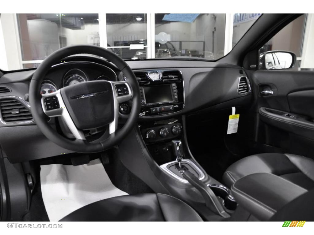 2011 Chrysler 200 Limited Black Dashboard Photo #46451502