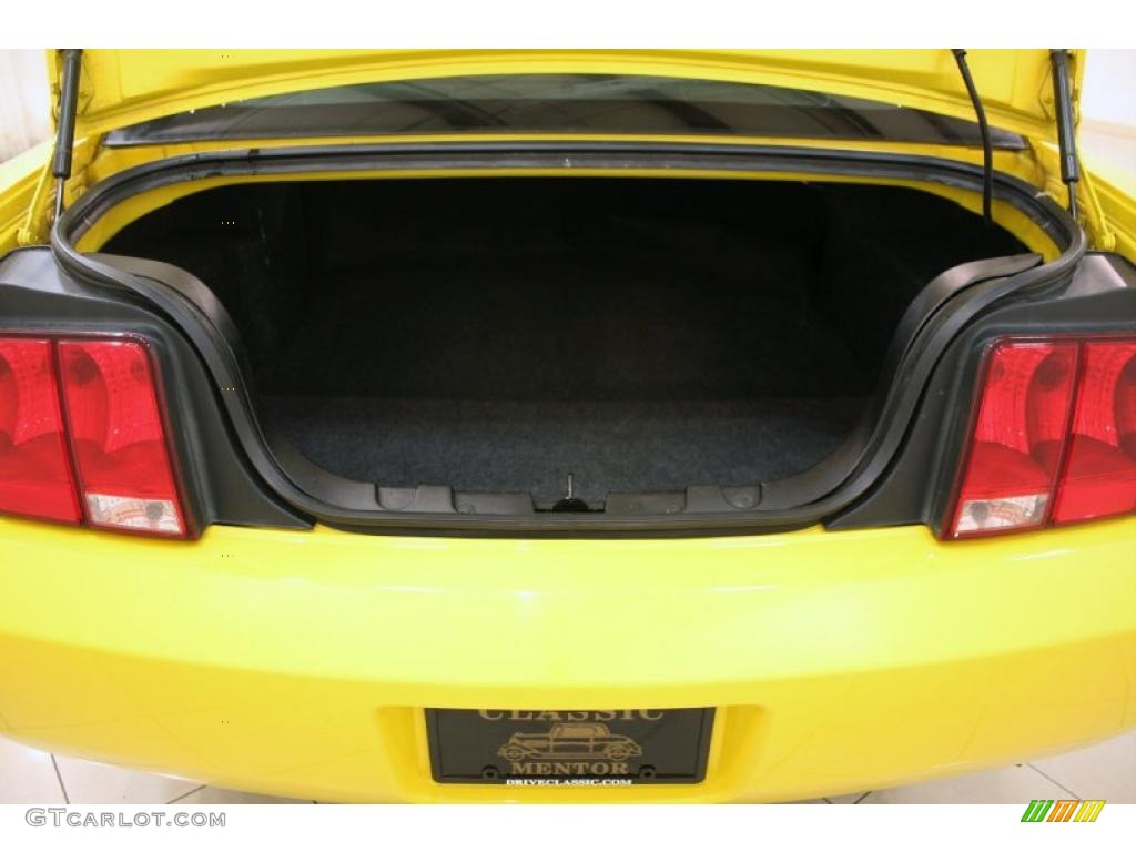 2005 Mustang V6 Deluxe Coupe - Screaming Yellow / Dark Charcoal photo #15