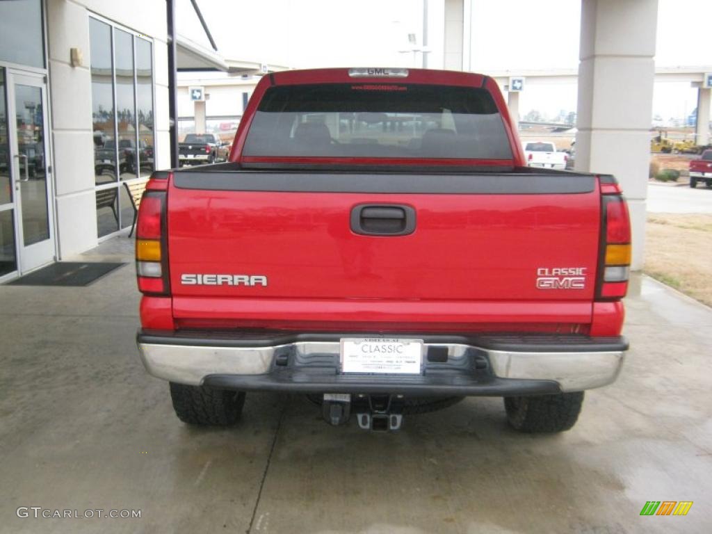 2006 Sierra 1500 SLT Crew Cab 4x4 - Fire Red / Dark Pewter photo #3