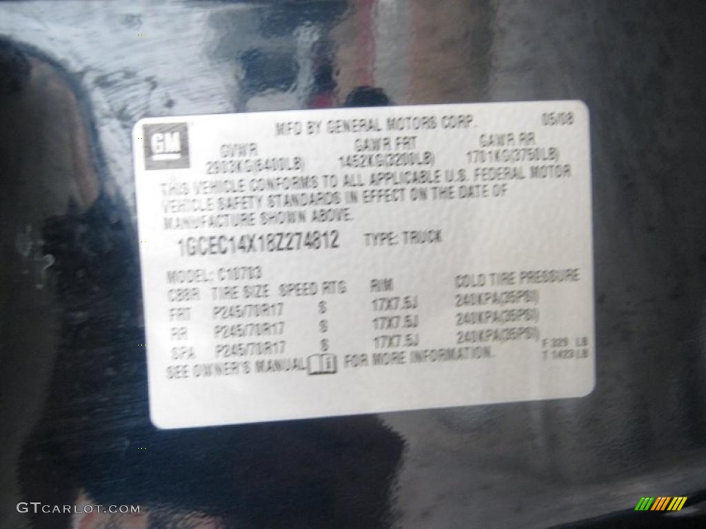 2008 Silverado 1500 LS Regular Cab - Dark Blue Metallic / Dark Titanium photo #20