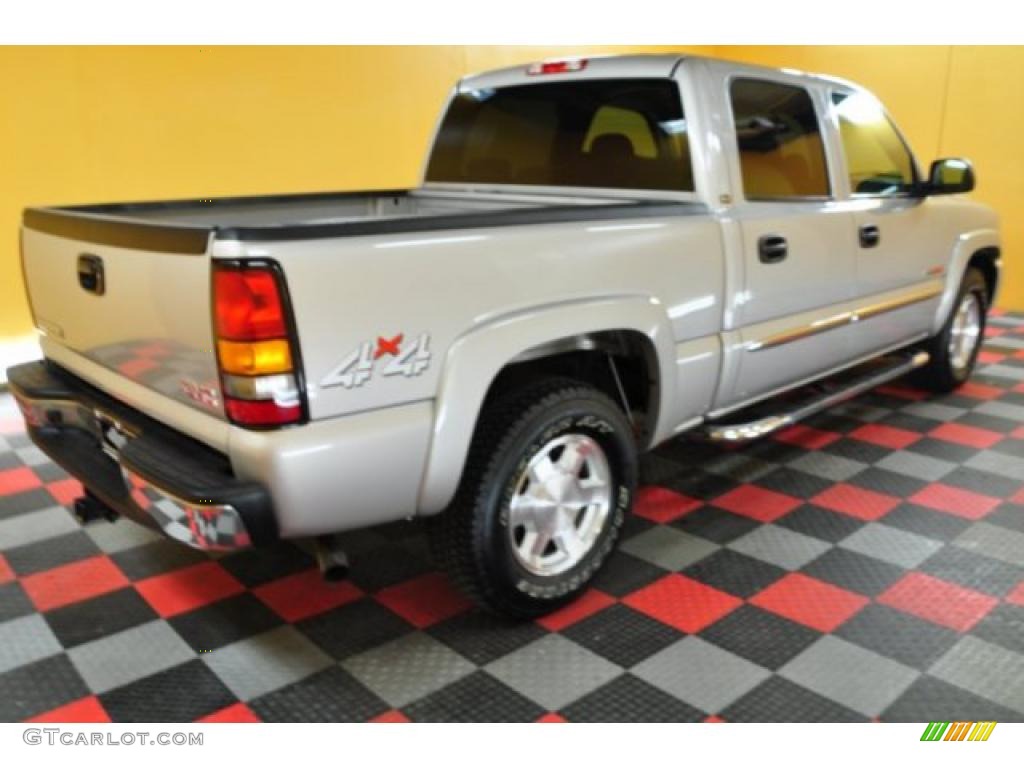 2006 Sierra 1500 SLE Crew Cab 4x4 - Silver Birch Metallic / Dark Pewter photo #4