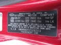 5F: Redfire Pearl 2007 Hyundai Tiburon SE Color Code